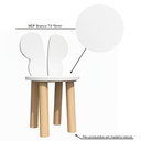 Ver imagem 4 de Cadeira Infantil Orelha Borboleta Mdf Pes Madeira Plancasa:branco Tx