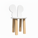 Ver imagem 2 de Cadeira Infantil Asa Borboleta Mdf Pes Madeira Plancasa:branco Tx