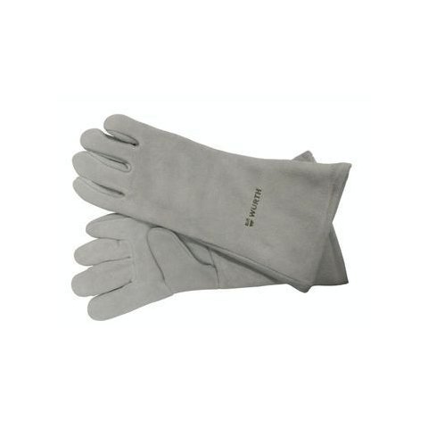 Luva Raspa Soldador Cinza Forrada 20cm - Wurth