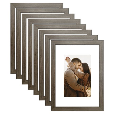 Kit 8 Porta Retrato 21x15 Quadro com Paspatur Fotos 15x10