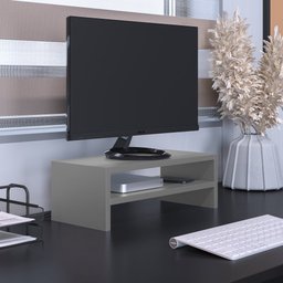 Suporte Para Monitor Stand Home Office Lap 63 cm L03 Cinza - Lyam Lyam Decor - 2