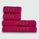 Ver imagem 4 de Jogo De Toalhas 8 Peça Coleção Dubai Branco+rosa