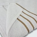 Ver imagem 3 de Jogo De Toalhas 8 Peça Coleção Dubai Branco+rosa