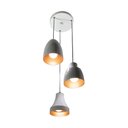 Ver imagem 5 de Pendente Triplo em Alumínio Bell Trio Utron Branco