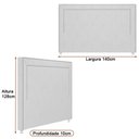 Ver imagem 2 de Cabeceira para Cama Box Casal 140cm Line Courino Off White - Sallar Home
