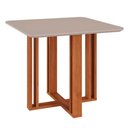 Ver imagem 1 de Mesa para Sala de Jantar em Mdf Flora 94 X 94 Cm Cimol Cinamomo/off White