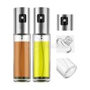 Ver imagem 1 de Kit 2x Spray Pulverizador de Vinagre Óleo e Azeite Borrifador Culinário de Aço Inoxidável de 100ml
