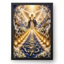 Ver imagem 1 de Quadro Caminho de Luz Dos 40 Dias com São Miguel 15x21cm Moldura Preta