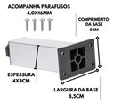 Ver imagem 3 de Kit 2 Pé Alumínio 13cm Fosco Cozinha Móveis 40x40 Regulável