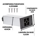 Ver imagem 3 de Kit 2 Pé Alumínio 13cm Fosco Cozinha Móveis 40x40 Regulável