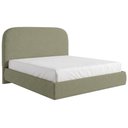 Ver imagem 2 de Cama Casal Flutuante com Cabeceira 140cm Aura W01 Bouclê Oliva - Lyam Decor