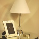 Ver imagem 4 de Base para Abajur de Mesa Metal Cromado 57cm Decorativa
