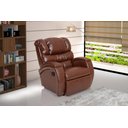 Ver imagem 2 de Cadeira Poltrona Reclinável Imperial Zero Wall Massageadora Balanço e Giro Couríssimo Pinhão