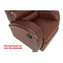 Ver imagem 5 de Cadeira Poltrona Reclinável Imperial Zero Wall Massageadora Balanço e Giro Couríssimo Pinhão