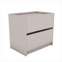 Ver imagem 3 de Mesa de Cabeceira 2 Gavetas 600 X 550 X 400 Sal Rosa - Mdf Arauco