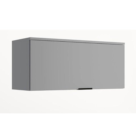 Armário de Geladeira P/ Cozinha Alpha 2503 C/ 1 Porta Basculante 80cm Cinza - Carraro