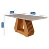 Mesa de Jantar Tampo de Vidro Off White Agata 1,80 e 6 Cadeiras Maia Nature/gengibre - 4