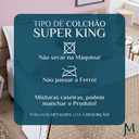 Ver imagem 7 de Conjunto Cama King Size Colcha Romance 200 Fios Super Elegante Petit Poá:caqui