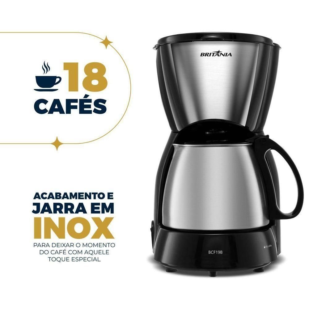 Cafeteira Britânia 18 Cafezinhos Bcf19b 550w 127v - 4