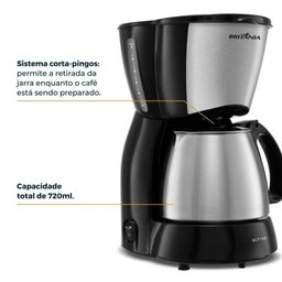 Cafeteira Britânia 18 Cafezinhos Bcf19b 550w 127v - 5