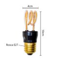 Ver imagem 2 de Lâmpada Filamento Led Arco Espiral 4w Luz Amarela E27 Bivolt Gmh Trade