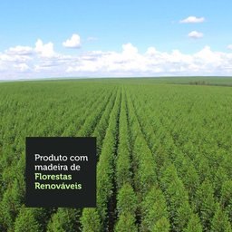 Kit Área De Serviço Madesa Acordes 100% MDF com Armário e Balcão Portas Branco Brilho Cor:Branco - 7