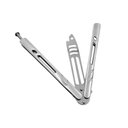 Ver imagem 3 de Canivete de Manobras Bsl-1 Prata Shark para Colecionador Fidget Tricks e Treinamento Cor:prata