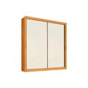 Ver imagem 1 de Guarda Roupa Casal 2 Portas de Correr e 4 Gavetas Zurique Peroba/off White/peroba - Europa