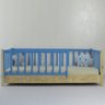 Cama Infantil Solteirão Base Colorida Madeira Maciça Pinus Grade Vertical - 1
