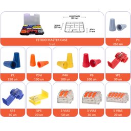 Kit Conectores Derivação Torção Emenda Rápida 1010 peças - 5