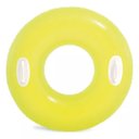 Ver imagem 1 de Boia Inflável Redonda com Pega Mão Amarela Neon 76cm - Intex:brilhante