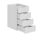 Ver imagem 5 de Balcão Suspenso 4 Gavetas 40cm sem Tampo sem Rodapé Ipanema CabeCasa MadeiraOriginals Branco