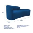 Ver imagem 3 de Kit Divã Recamier Orgânico França 160cm Lado Direito e 2 Poltronas Amore Linho