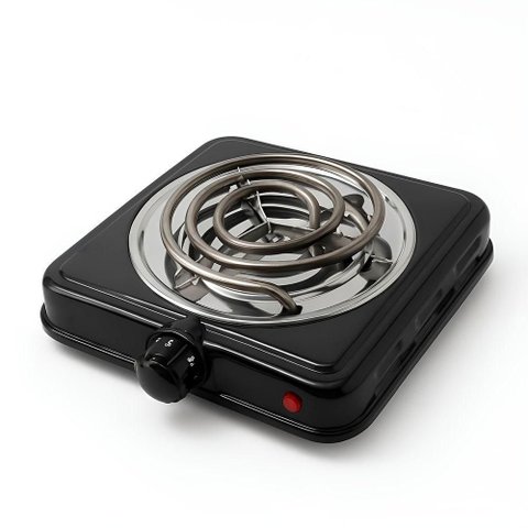 Fogão Elétrico Portátil 1 Boca 1000w 220v com Termostato de – Preto