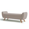 Recamier Bau Italia 1,20m Suede Bege - Inova Decor Inova Decorações - 3
