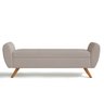 Recamier Bau Italia 1,20m Suede Bege - Inova Decor Inova Decorações - 2