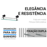 Porta Shampoo Suporte Prateleira Vidro Banheiro Preto Luxo - 7