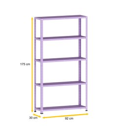 ESTANTE DE AÇO 175X92X30 5 PRAT. C/ REFORÇO PANDIN - LILÁS EP-5AR-VU-175 - 2