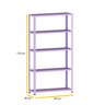 ESTANTE DE AÇO 175X92X30 5 PRAT. C/ REFORÇO PANDIN - LILÁS EP-5AR-VU-175 - 2