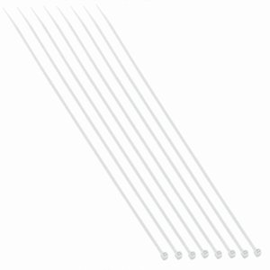 Abraçadeiras de Nylon Branca 7.6x500mm com 50 Unidades - 8768 - Brasfort Abrac.nylon Bca 7,6x500 C/5