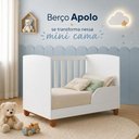 Ver imagem 3 de Berço Americano Mini Cama Apolo Branco Fosco - Reller Móveis
