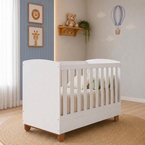 Berço Americano Mini Cama Apolo Branco Fosco - Reller Móveis