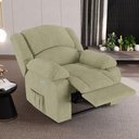 Ver imagem 3 de Poltrona do Papai Reclinável Melim Elétrica Led Linho Bege Fh1 - D'rossi