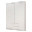 Ver imagem 4 de Cômoda e Guarda Roupa Infantil Helena Branco Brilho - Phoenix