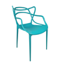 Kit com 4 Cadeira Allegra Azul Turquesa Sala de Janta, Bares - 6