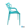 Kit com 4 Cadeira Allegra Azul Turquesa Sala de Janta, Bares - 5