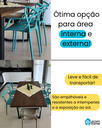 Ver imagem 3 de Kit com 4 Cadeira Allegra Azul Turquesa Sala de Janta, Bares