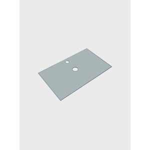 Tampo de Vidro para Gabinete Banheiro Milano 60 X 40 X 0,6cm