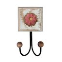 Ver imagem 4 de Kit Banheiro com 2 Toalheiros Duplos + Porta Papel Higiênico + Toalheiro Rustico Artesanal Cor Rosa