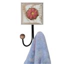 Ver imagem 2 de Kit Banheiro com 2 Toalheiros Duplos + Porta Papel Higiênico + Toalheiro Rustico Artesanal Cor Rosa